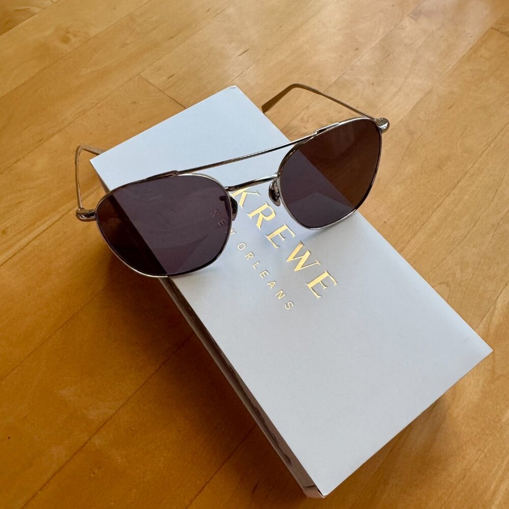 KREWE Earhart Titanium Aviator Sunglasses - Picture 4 of 6
